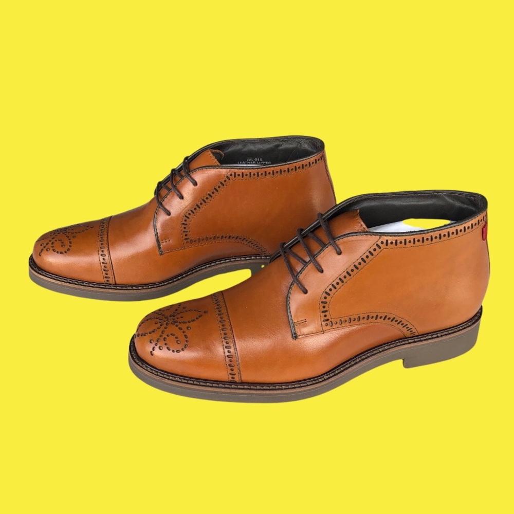 Marc Joseph Cognac Leather Mens Boots